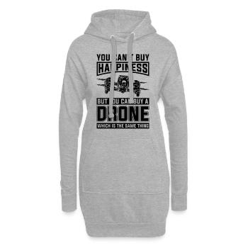 Vous ne pouvez pas acheter Happiness Racing Machine Drone Racer - Sweat-shirt à capuche long Femme - gris chiné - Devant