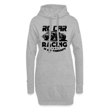 RC Car Racing Is My Therapy Model Maker RC Racer - Hoodie Dress - heather grey - Front