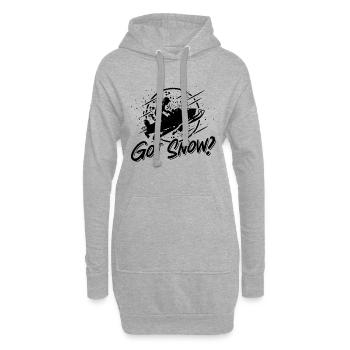 Got Snow Snowmobiles Motorsport Snowmobile Racer - Hoodie-Kleid - Grau meliert - Vorne