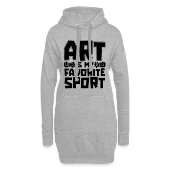 Art Is My Favorite Sport Craftsmanship Painters - Hoodie-Kleid - Grau meliert - Vorne