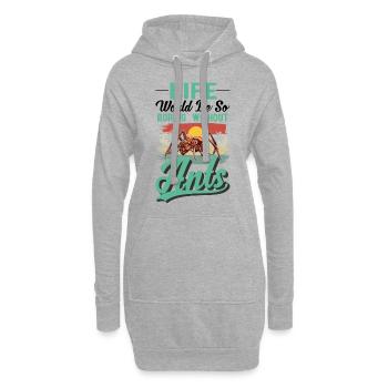 Fourmis Ferme de fourmis Fourmilières de feu - Sweat-shirt à capuche long Femme - gris chiné - Devant