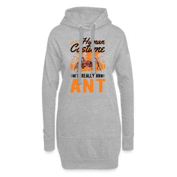 Fourmis Ferme de fourmis Fourmilières de feu - Sweat-shirt à capuche long Femme - gris chiné - Devant