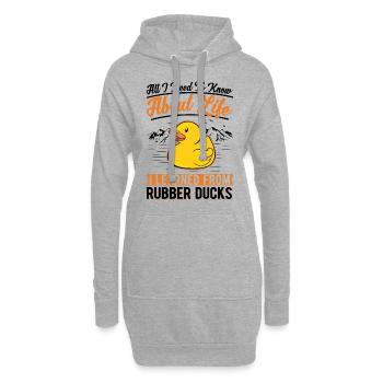 Rubber Duck Gift Rubber Duck Rubber Duck - Sweat-shirt à capuche long Femme - gris chiné - Devant
