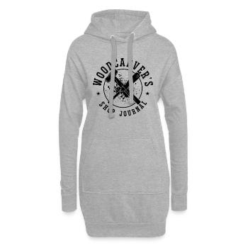 WoodCarver's Shop Journal Woodwork Wood Carver - Hoodie-Kleid - Grau meliert - Vorne