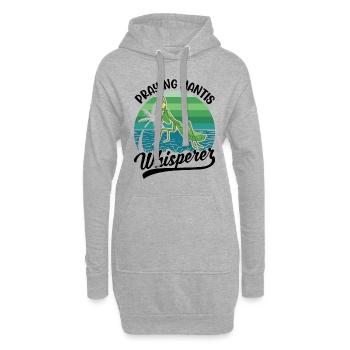 Mante religieuse chuchotant Mante Mante Mante Mante Mante Mante - Sweat-shirt à capuche long Femme - gris chiné - Devant
