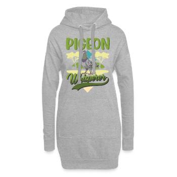 Tauben Flüsterer Stadttaube Taubenzüchter - Hoodie-Kleid - Grau meliert - Vorne