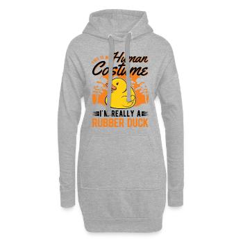 Canard en caoutchouc Halloween Canard en caoutchouc Canard en caoutchouc - Sweat-shirt à capuche long Femme - gris chiné - Devant