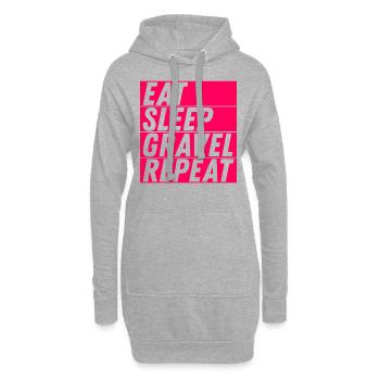 Manger Dormir Gravel Répéter Gravel Vélo Cycliste - Sweat-shirt à capuche long Femme - gris chiné - Devant