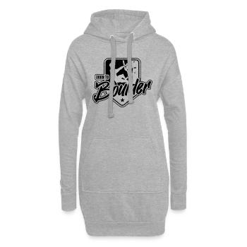 Born To Boulder Mountaineer Bouldering Climber - Hoodie-Kleid - Grau meliert - Vorne
