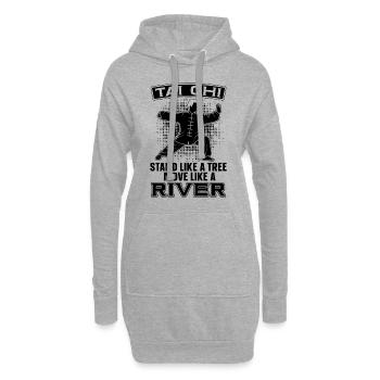 Tai Chi Stand Like A Tree Move Taiji Tai Chi Lover - Hoodie-Kleid - Grau meliert - Vorne