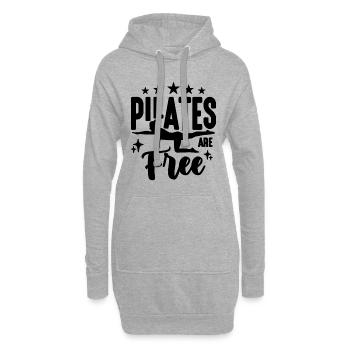 Pilates Are Free Meditation Reformer Pilates Lover - Hoodie-Kleid - Grau meliert - Vorne