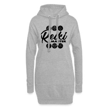 Reiki Master Energy Healing Esoteric Reiki Meister - Hoodie-Kleid - Grau meliert - Vorne