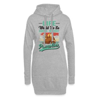 Pangolin Geschenk Schuppentier - Hoodie-Kleid - Grau meliert - Vorne
