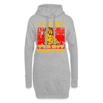 Havaneser Lustiger Spruch - Hoodie-Kleid - Grau meliert - Vorne