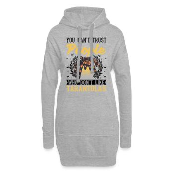 Tarentule Araignée de compagnie Tarentule - Sweat-shirt à capuche long Femme - gris chiné - Devant