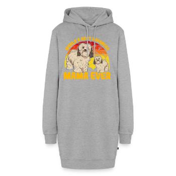 World's best Havanese Mama ever - Hoodie-Kleid - Grau meliert - Vorne