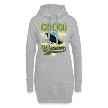 Chuchoteurs de corbeaux Corbeau Crow Crow éleveur de corbeaux - Sweat-shirt à capuche long Femme - gris chiné - Devant