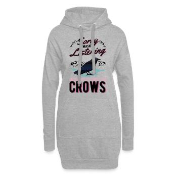 Corbeau, Corbeau, Corbeau, Élevage de Corbeau, Éleveur de Corbeau - Sweat-shirt à capuche long Femme - gris chiné - Devant