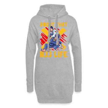 À propos de ce BJJ Life Brazilian Jiu-Jitsu - Sweat-shirt à capuche long Femme - gris chiné - Devant