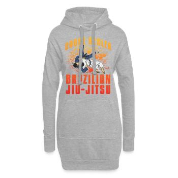 Choke Dealer Jiu-Jitsu Brésilien - Sweat-shirt à capuche long Femme - gris chiné - Devant