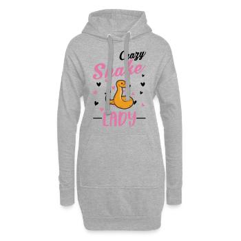 Crazy Snakes Femme - Sweat-shirt à capuche long Femme - gris chiné - Devant