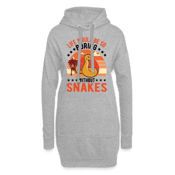 Propriétaires de serpents Amoureux des serpents - Sweat-shirt à capuche long Femme - gris chiné - Devant