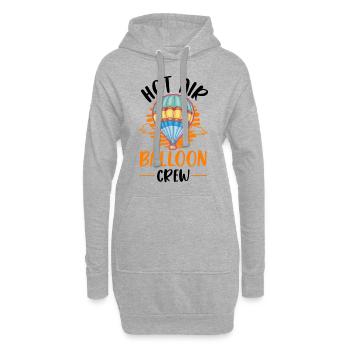 Équipage de montgolfière Vol en montgolfière - Sweat-shirt à capuche long Femme - gris chiné - Devant
