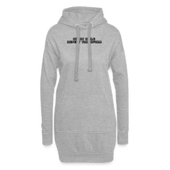 Fitness - Sweat, smile, repeat, transform - Hoodie-Kleid - Grau meliert - Vorne