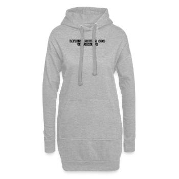 Condition physique - Détermination : 100 %, excuses : 0 % - Sweat-shirt à capuche long Femme - gris chiné - Devant