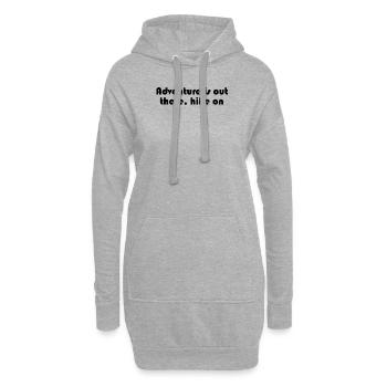 Randonnée - L’aventure est là-bas, la randonnée - Sweat-shirt à capuche long Femme - gris chiné - Devant