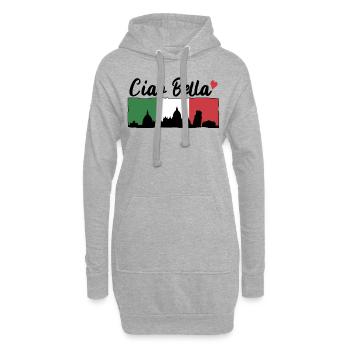 Ciao Bella - Hoodie-Kleid - Grau meliert - Vorne