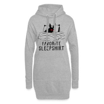 Favorite Sleepshirt - Hoodie-Kleid - Grau meliert - Vorne