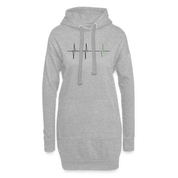 Trading ECG Trader Charting Technique Candlesticks - Hoodie Dress - heather grey - Front