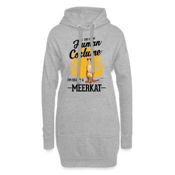 Déguisement Suricate Suricate Halloween - Sweat-shirt à capuche long Femme - gris chiné - Devant