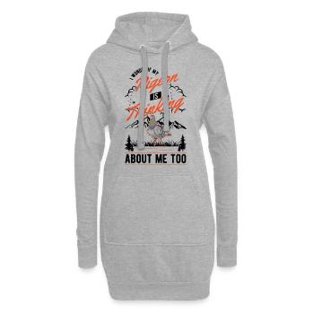 Taube Geschenk Taubenzüchter Stadttaube Brieftaube - Hoodie-Kleid - Grau meliert - Vorne
