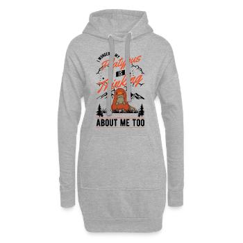 Ornithorynque disant ornithorynque - Sweat-shirt à capuche long Femme - gris chiné - Devant
