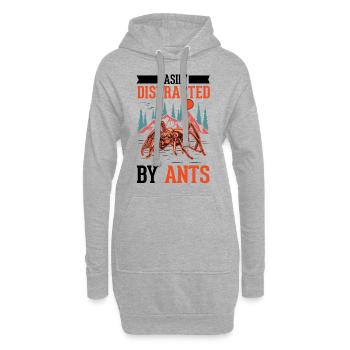 Fourmis, Fourmilière, Fourmilières, Fourmis De Feu - Sweat-shirt à capuche long Femme - gris chiné - Devant
