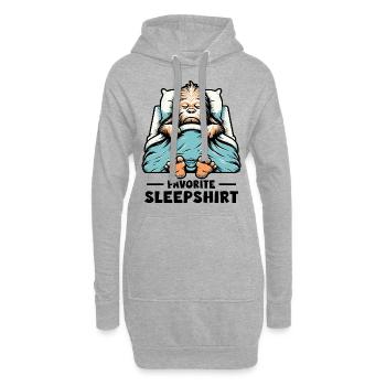 Bigfoot Chemise de nuit préférée - Sweat-shirt à capuche long Femme - gris chiné - Devant