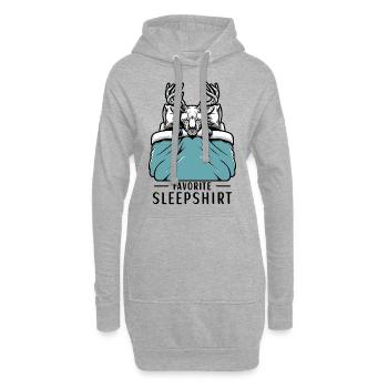 Wendigo Favorite Sleepshirt - Hoodie-Kleid - Grau meliert - Vorne