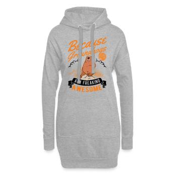 Marmotte Jour de la marmotte marmotte - Sweat-shirt à capuche long Femme - gris chiné - Devant