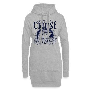 C’est l’heure de la croisière - Sweat-shirt à capuche long Femme - gris chiné - Devant