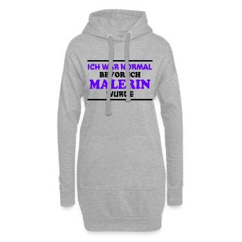 Malerin Spruch Malermeister Beruf Malerin Geschenk - Hoodie-Kleid - Grau meliert - Vorne