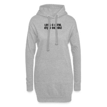 Randonnée - La vie est une montée, profitez de la randonnée - Sweat-shirt à capuche long Femme - gris chiné - Devant