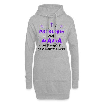 Podologin Spruch Fußpflegerin Podologin Geschenk - Hoodie-Kleid - Grau meliert - Vorne