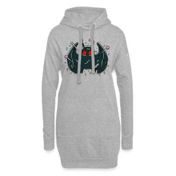 Cute Mothman - Hoodie-Kleid - Grau meliert - Vorne