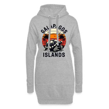 Galápagos Islands - Hoodie-Kleid - Grau meliert - Vorne