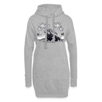 Herpetology Galapagos - Hoodie-Kleid - Grau meliert - Vorne