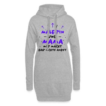 Malerin Spruch Malermeister Beruf Malerin Geschenk - Hoodie-Kleid - Grau meliert - Vorne