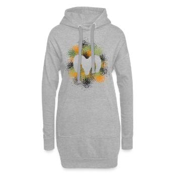 Dickhornschaf Jäger - Hoodie-Kleid - Grau meliert - Vorne