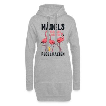 Les filles, peu importe ce qui se passe Maintenir les niveaux - Sweat-shirt à capuche long Femme - gris chiné - Devant